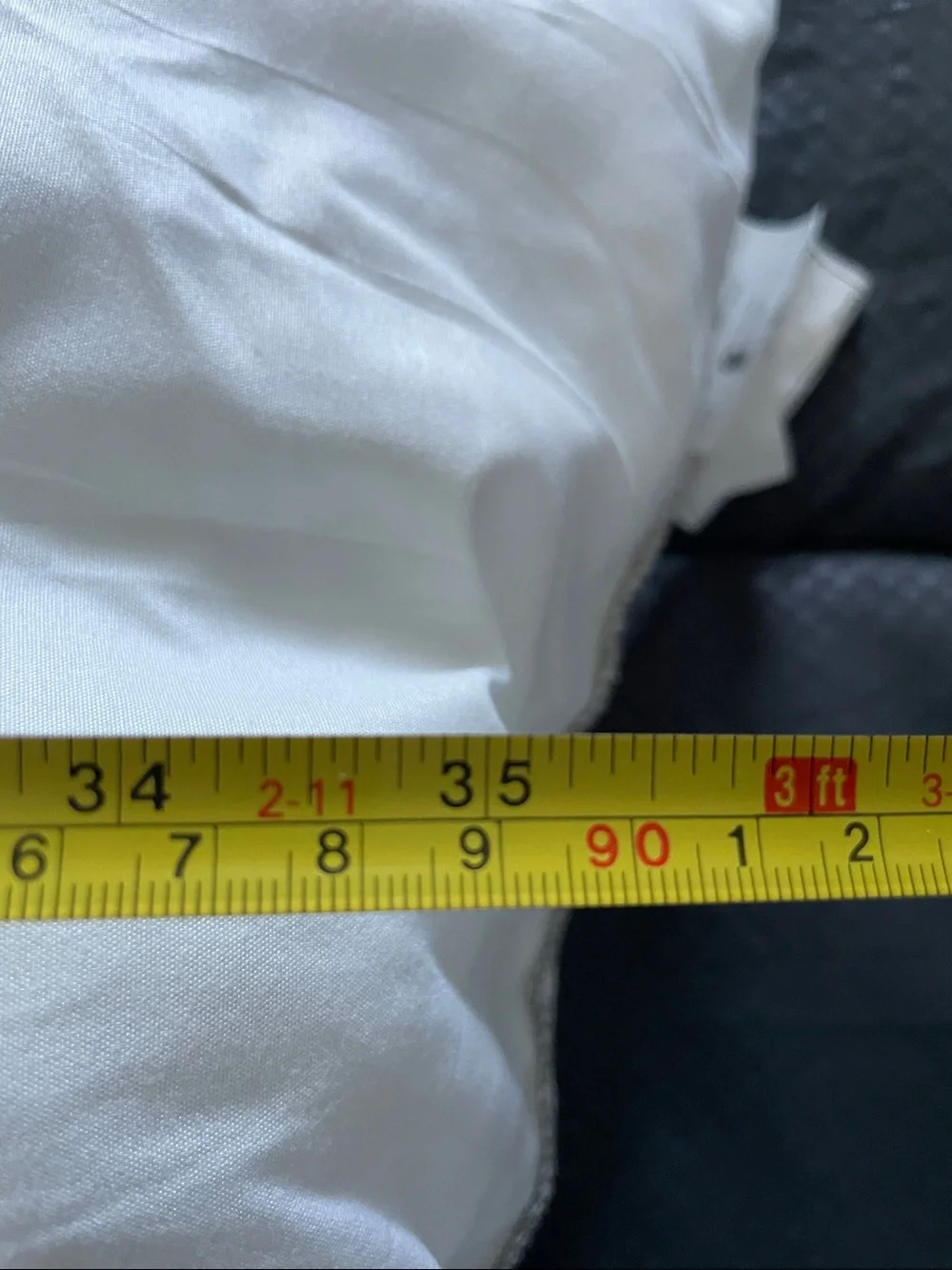 Luxury White Body Pillow with designer Soft Cover. Ivory.IKEA. Never used.